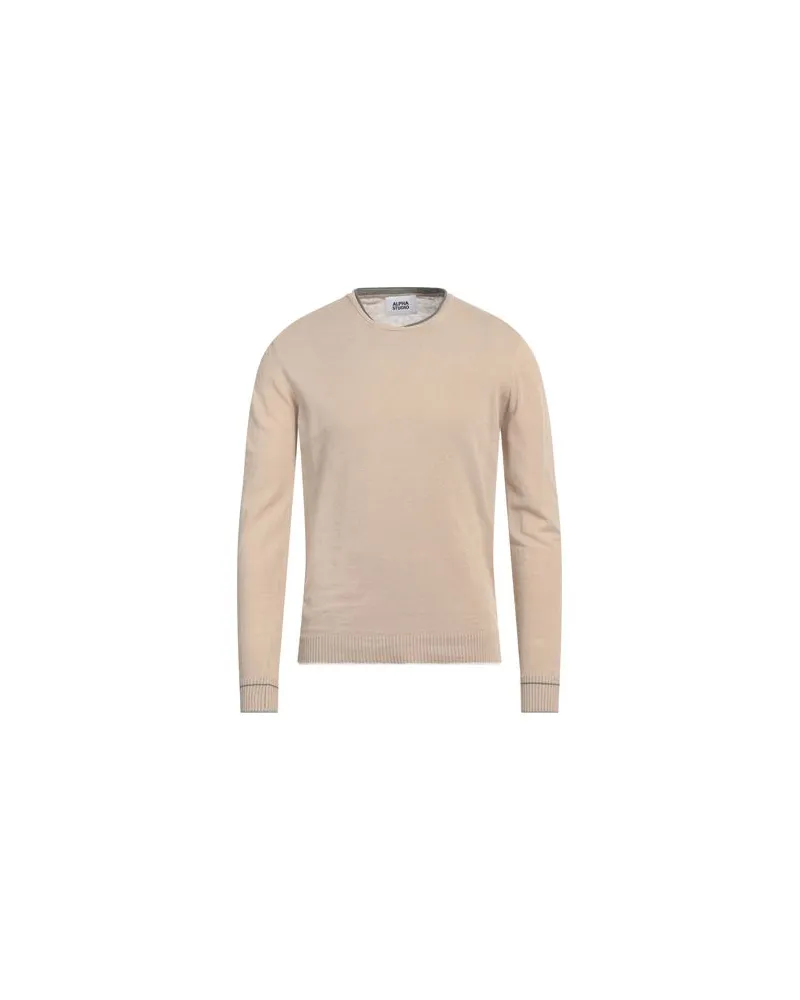 Alpha Studio STRICKWAREN - Pulloverauf YOOX.COM Sand