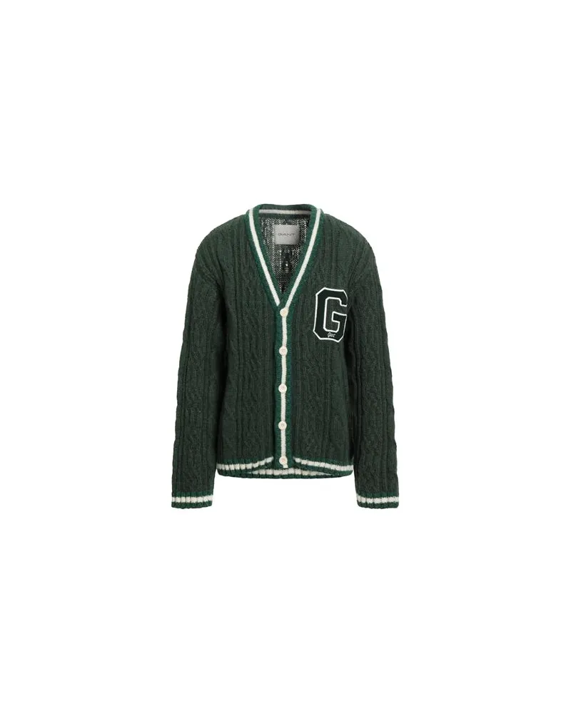 Gant STRICKWAREN - Strickjackenauf YOOX.COM Grün