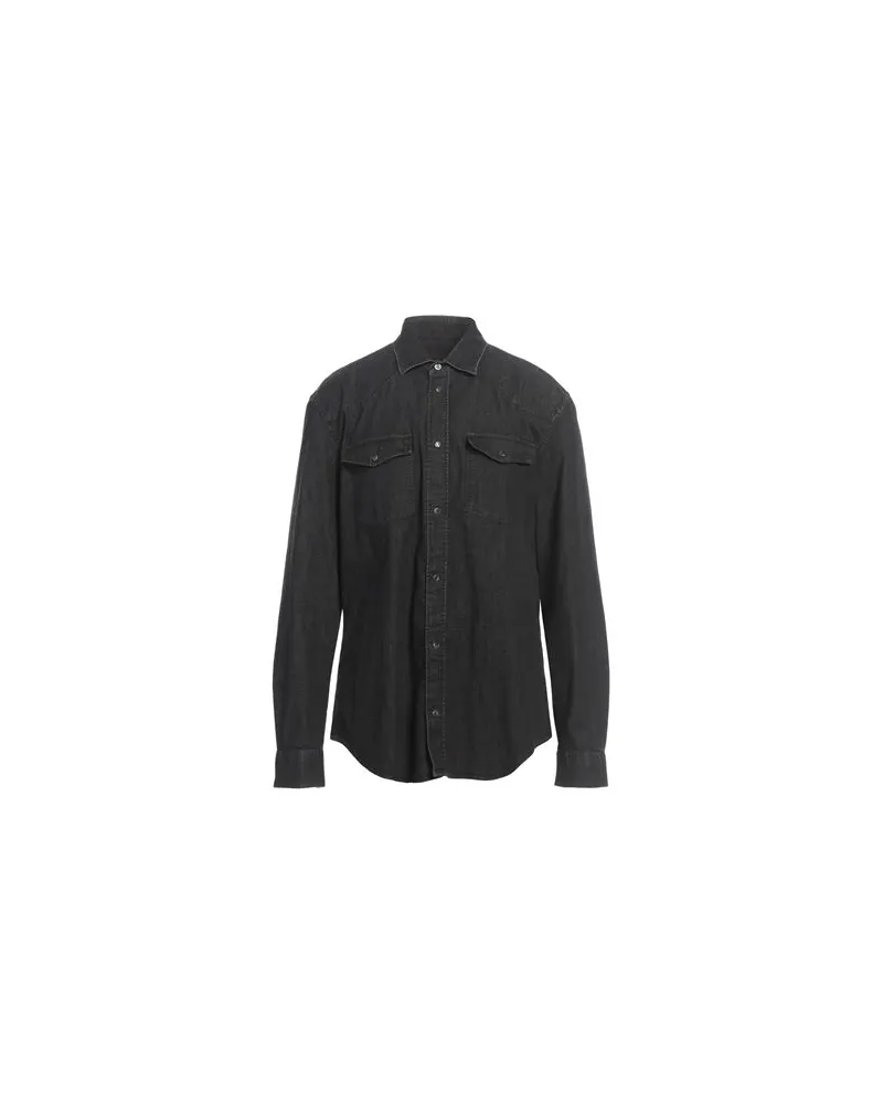 Dondup TOPS - Jeanshemdenauf YOOX.COM Schwarz