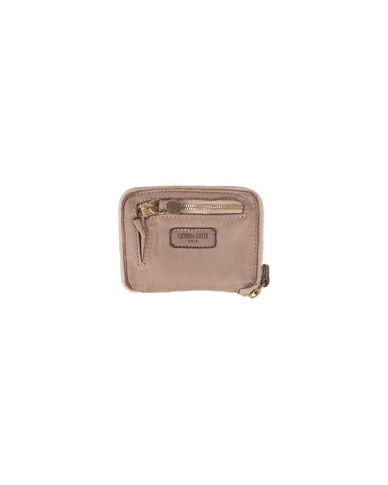 Caterina Lucchi GOLD - Kleinlederwaren - Brieftaschenauf YOOX.COM Maulwurfsgrau