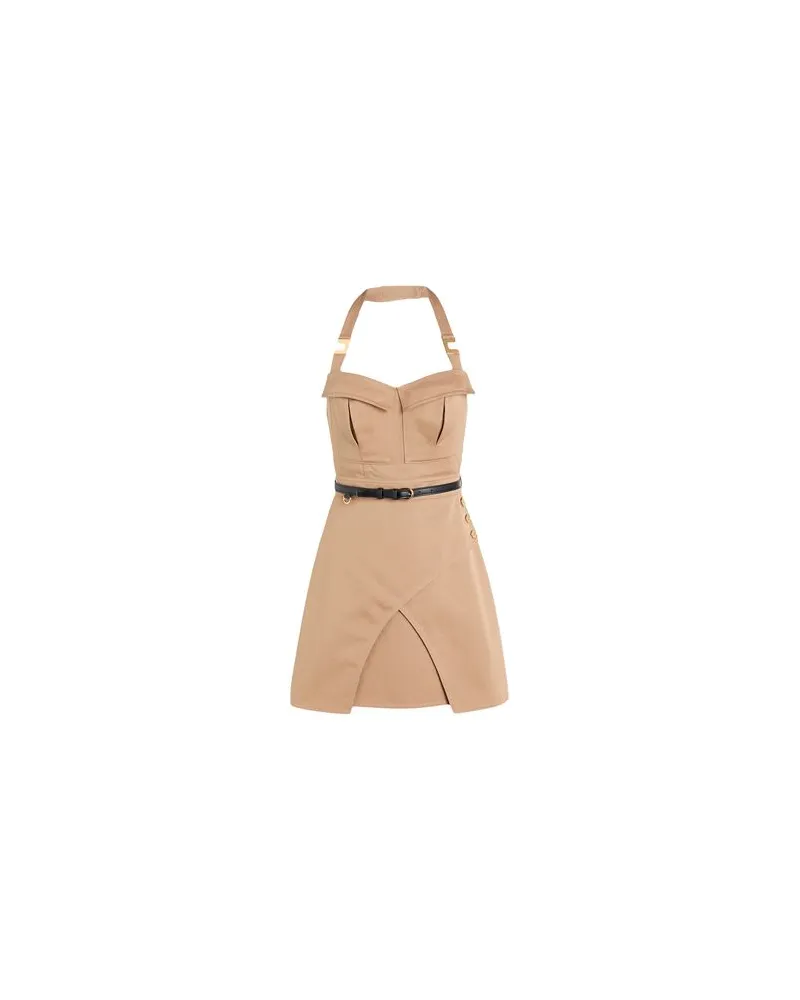Elisabetta Franchi KLEIDER - Mini-Kleiderauf YOOX.COM Kamel