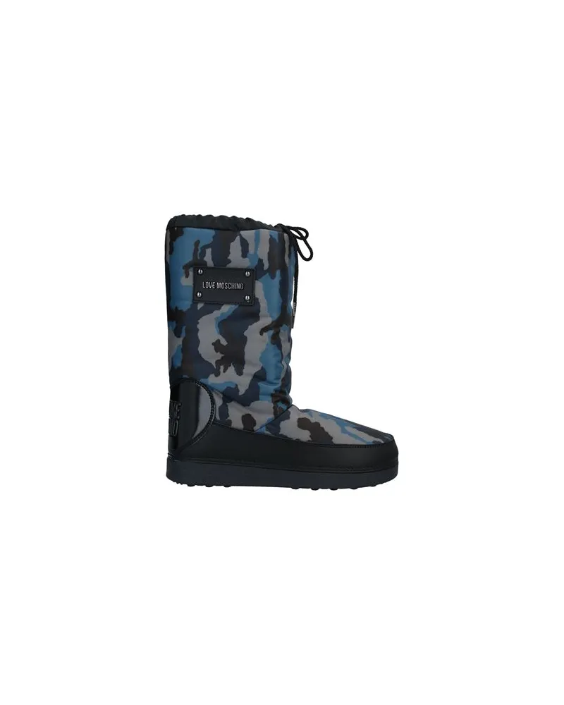 Moschino SCHUHE - Stiefelauf YOOX.COM Taubenblau