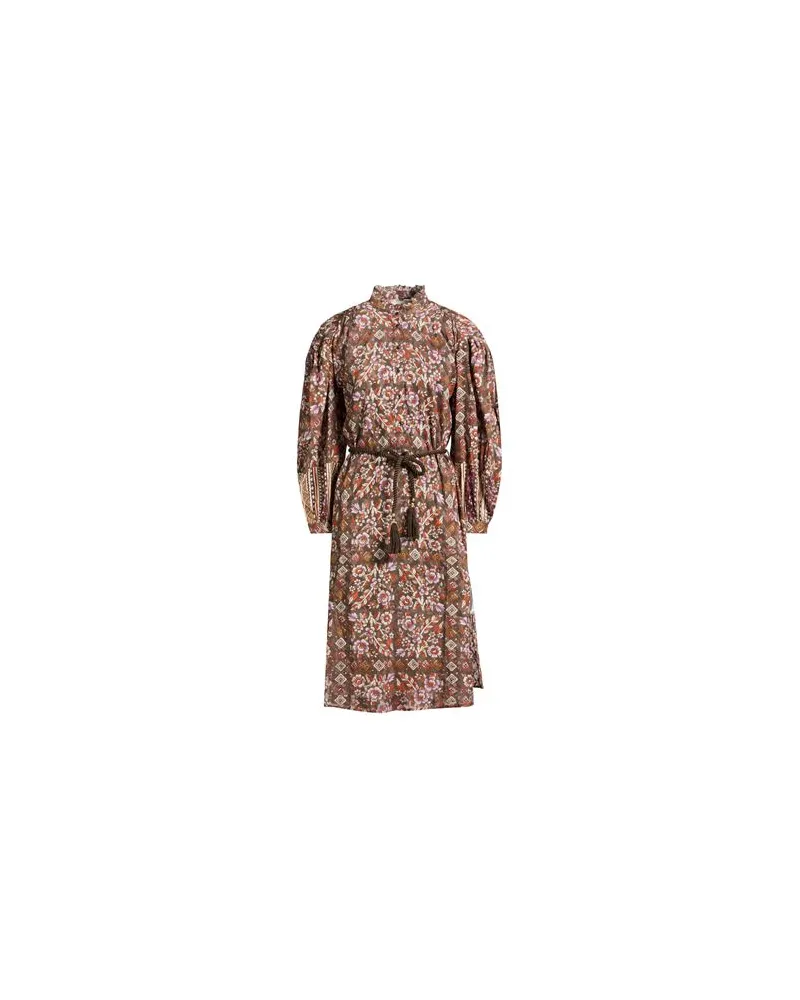 Antik Batik KLEIDER - Midi-Kleiderauf YOOX.COM Maulwurfsgrau
