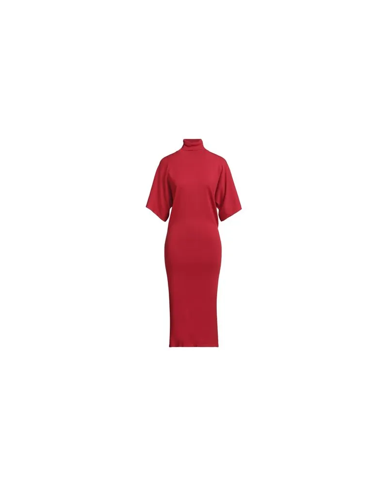 Semicouture KLEIDER - Midi-Kleiderauf YOOX.COM Rot