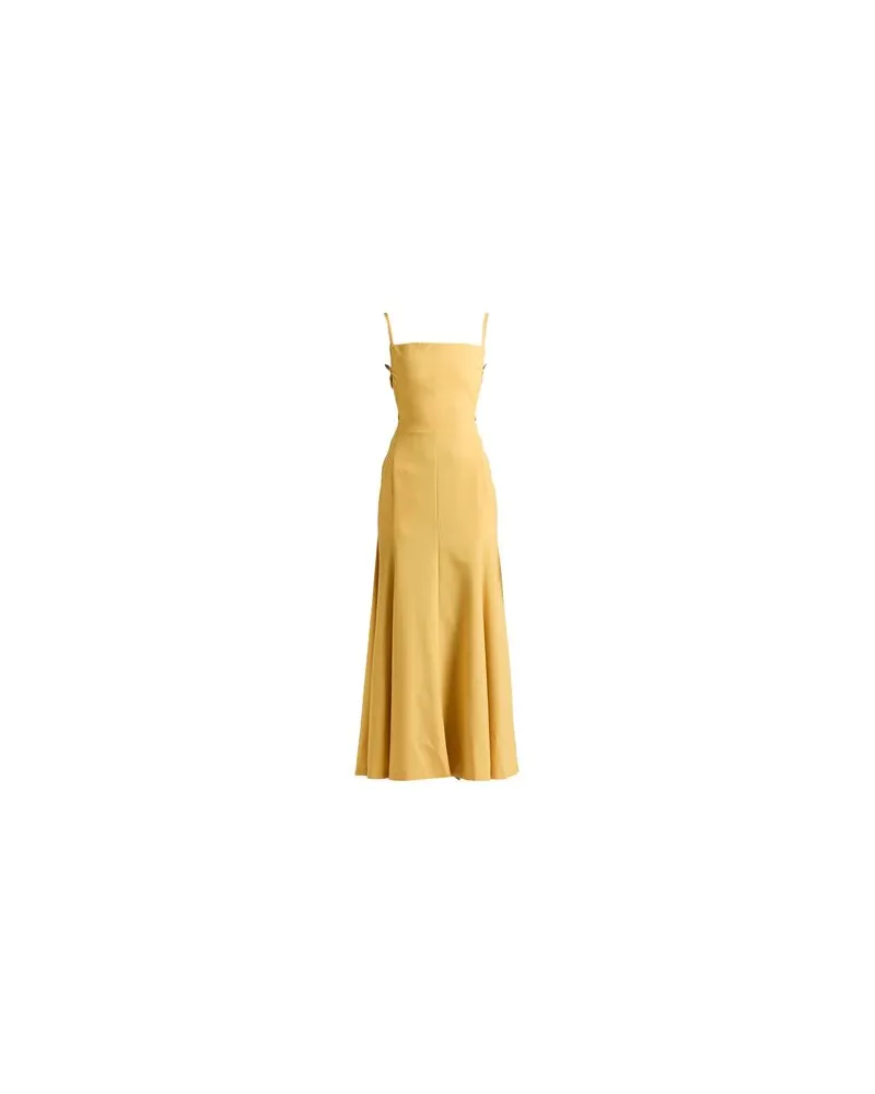 Philosophy Di Lorenzo Serafini KLEIDER - Maxi-Kleiderauf YOOX.COM Senf