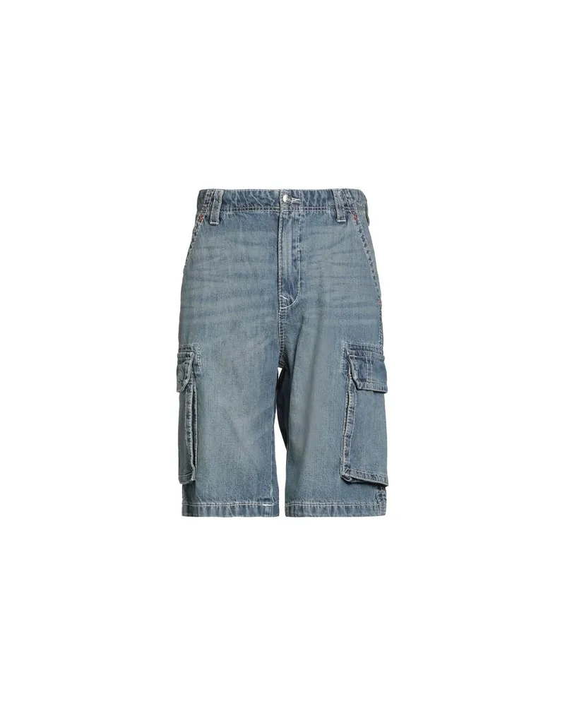 True Religion HOSEN & RÖCKE - Jeansshortsauf YOOX.COM Blau