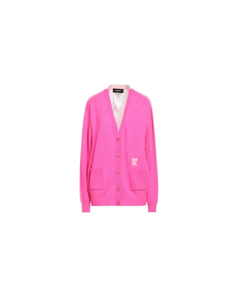 Dsquared2 STRICKWAREN - Strickjackenauf YOOX.COM Fuchsia