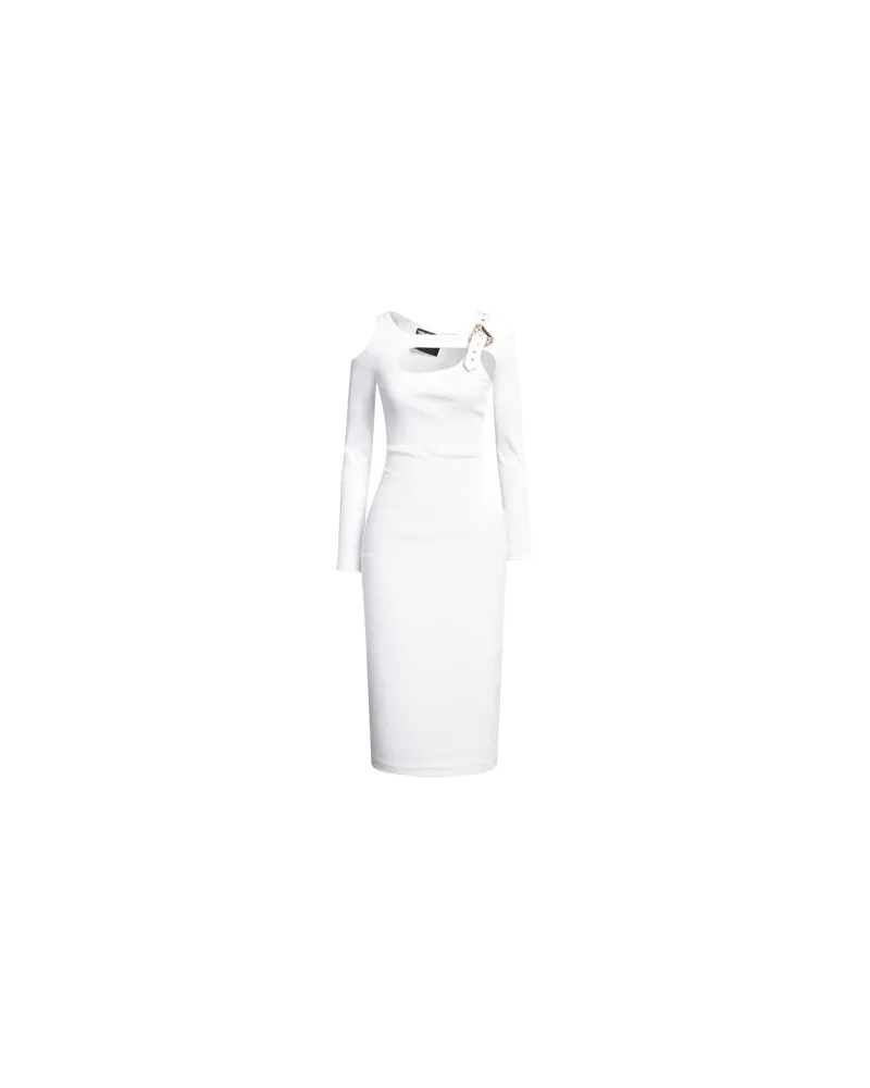 Versace Jeans KLEIDER - Midi-Kleiderauf YOOX.COM Weiß