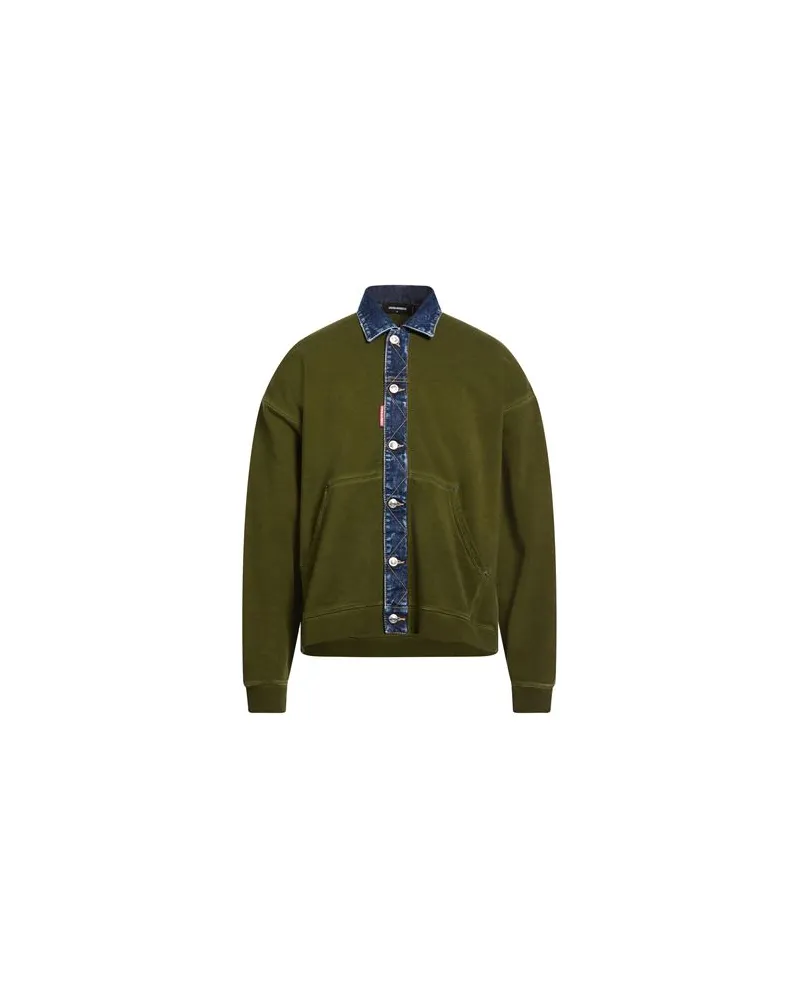 Dsquared2 TOPS - Sweatshirtsauf YOOX.COM Militärgrün
