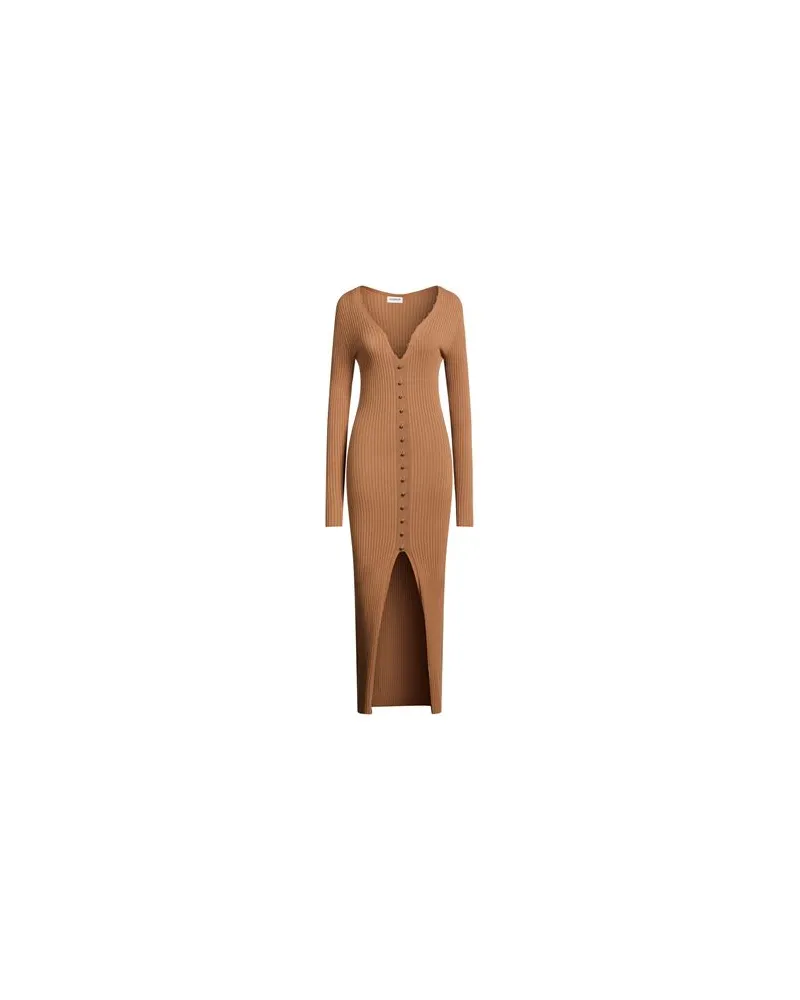 Dondup KLEIDER - Maxi-Kleiderauf YOOX.COM Kamel