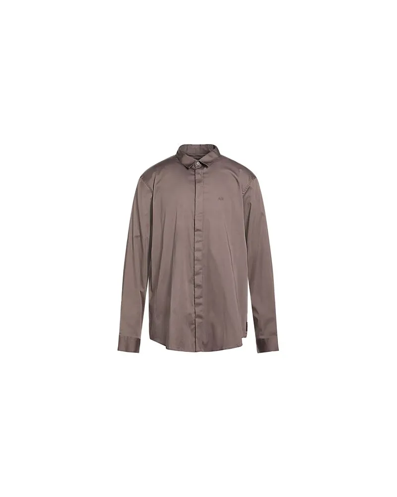 Armani Exchange TOPS - Hemdenauf YOOX.COM Grau