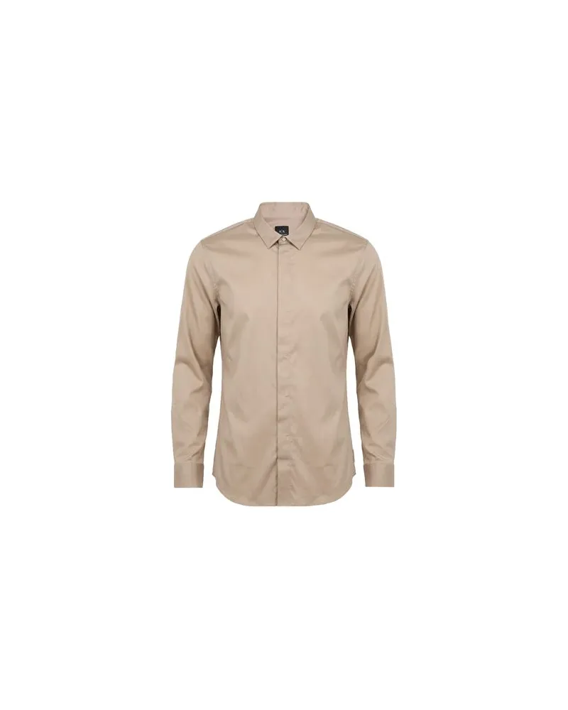 Armani Exchange TOPS - Hemdenauf YOOX.COM Hellbraun