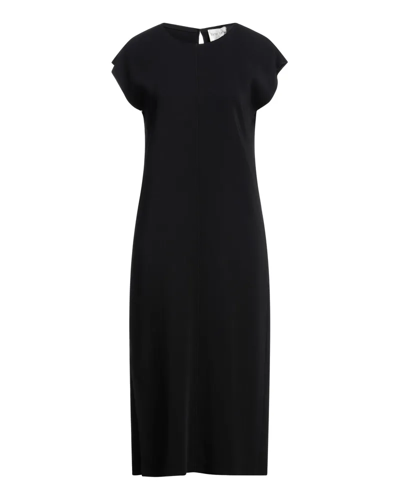 forte_forte Midi-Kleid Schwarz