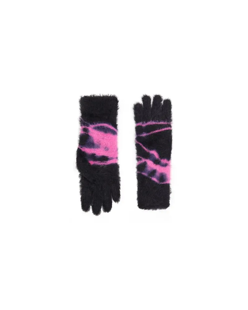 8 by Yoox TYE DYE GLOVES  - ACCESSOIRES - Handschuheauf YOOX.COM Schwarz
