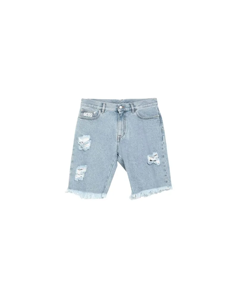 GCDS HOSEN & RÖCKE - Jeansshortsauf YOOX.COM Blau