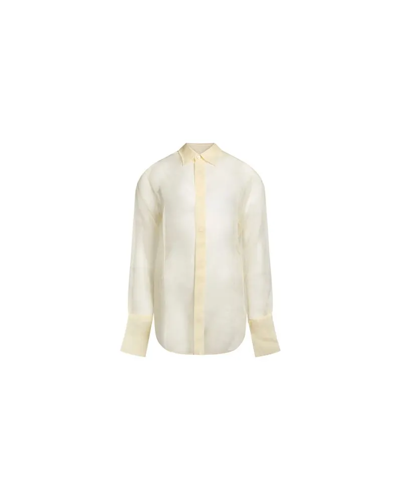 Nensi Dojaka TOPS - Hemdenauf YOOX.COM Pastellgelb