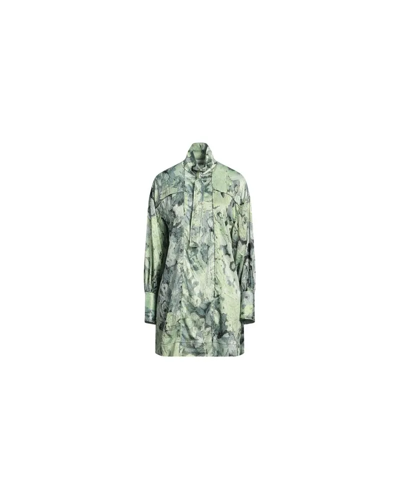 Ganni KLEIDER - Mini-Kleiderauf YOOX.COM Limettengrün