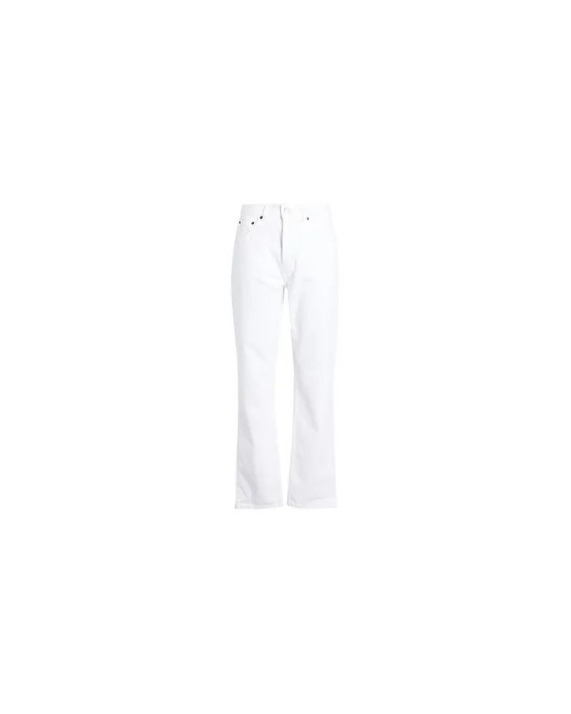 Topshop HOSEN & RÖCKE - Jeanshosenauf YOOX.COM Weiß