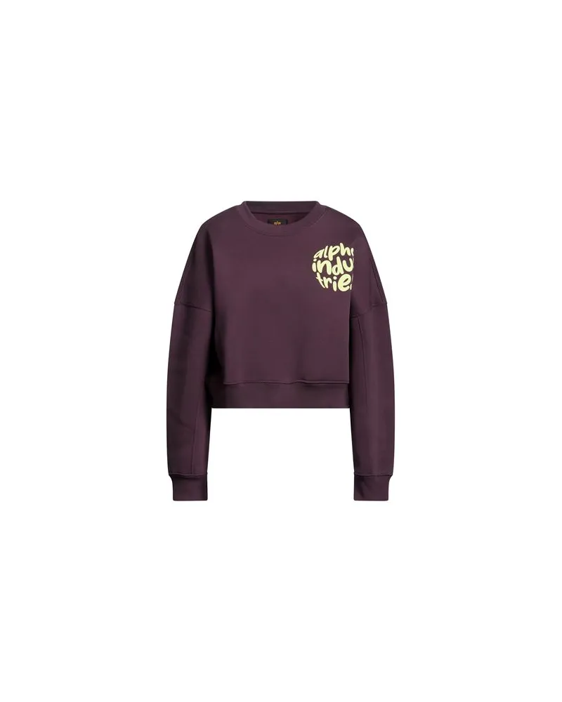 Alpha Industries TOPS - Sweatshirtsauf YOOX.COM Pflaume
