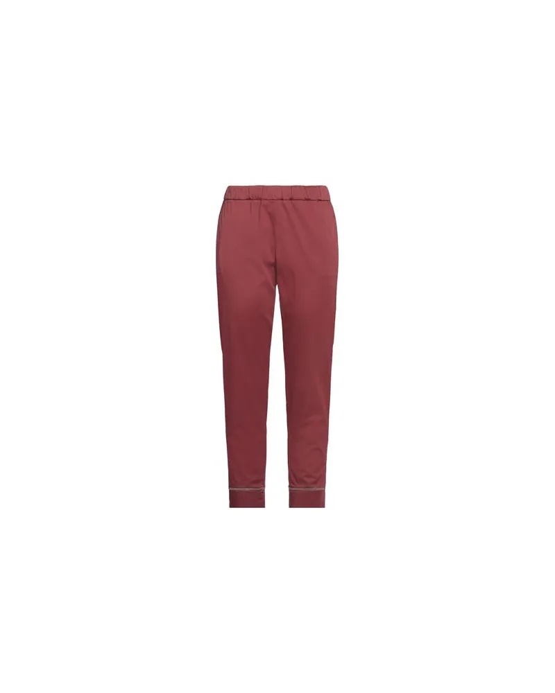 PANICALE Cashmere HOSEN & RÖCKE - Hosenauf YOOX.COM Ziegelrot