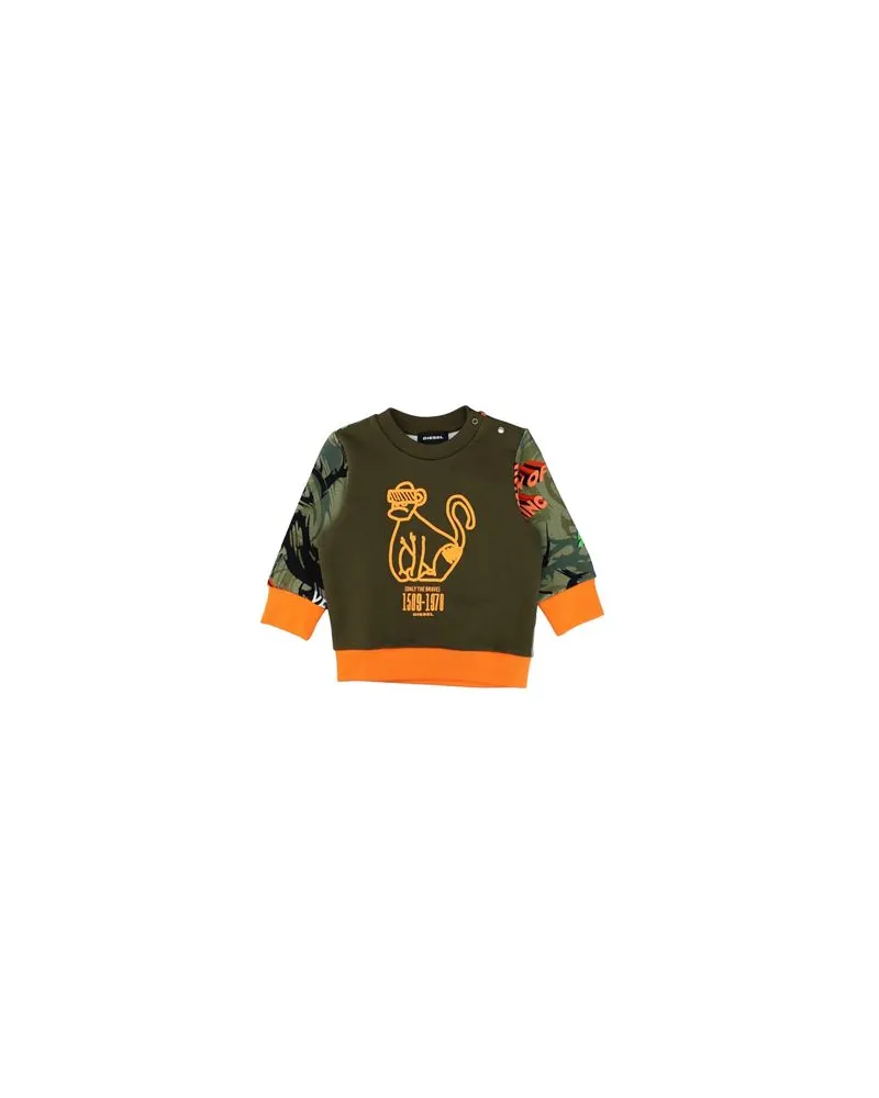 Diesel TOPS - Sweatshirtsauf YOOX.COM Militärgrün