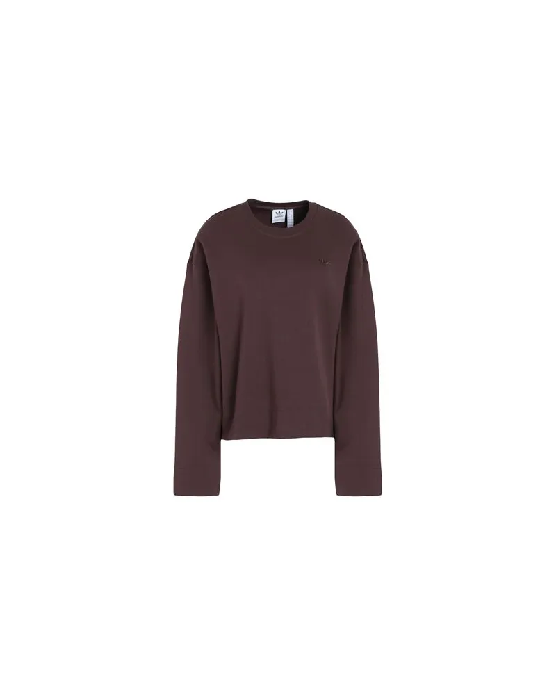 adidas ESS SHORT SWEAT  - TOPS - T-shirtsauf YOOX.COM Schokobraun