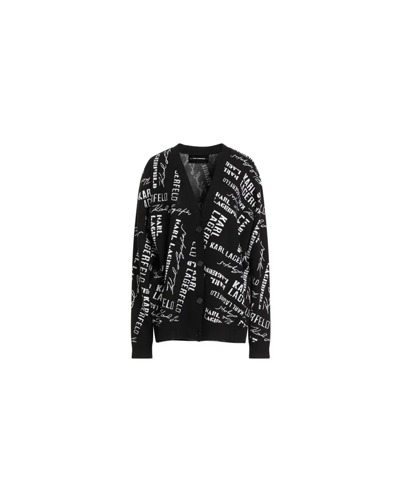 Karl Lagerfeld STRICKWAREN - Strickjackenauf YOOX.COM Schwarz