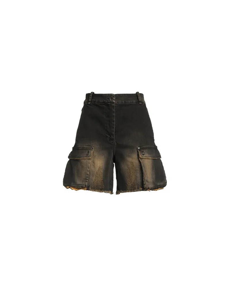 Masnada HOSEN & RÖCKE - Jeansshortsauf YOOX.COM Schwarz