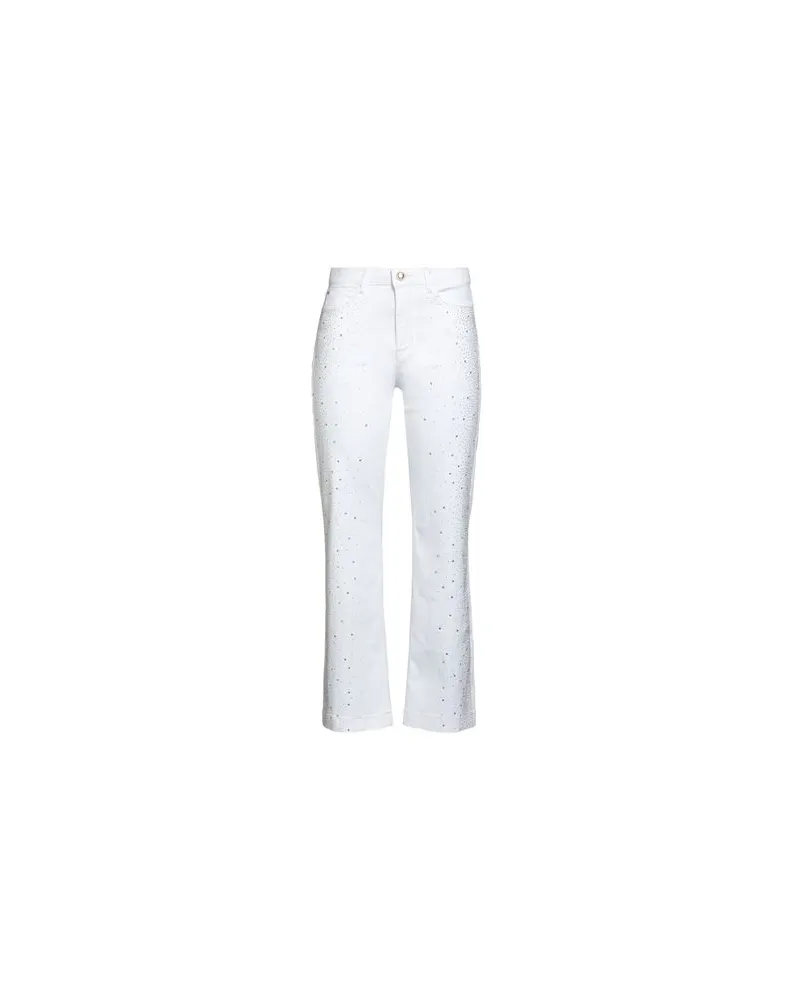 Guess HOSEN & RÖCKE - Jeanshosenauf YOOX.COM Weiß