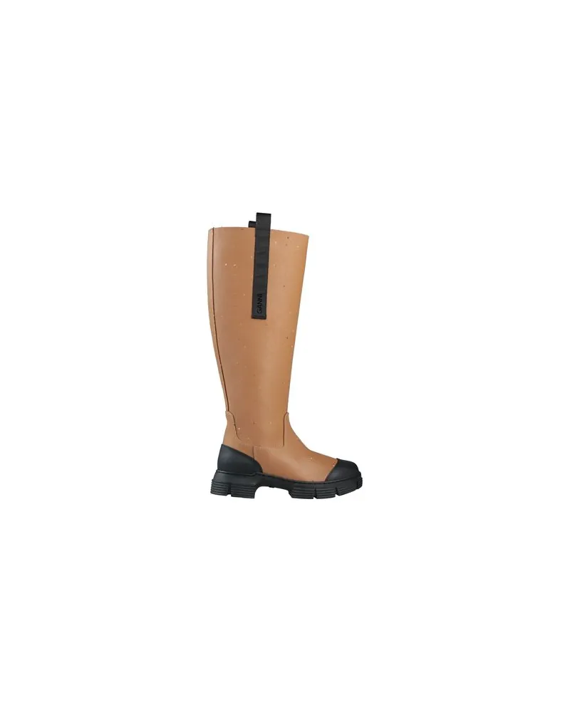 Ganni SCHUHE - Stiefelauf YOOX.COM Kamel