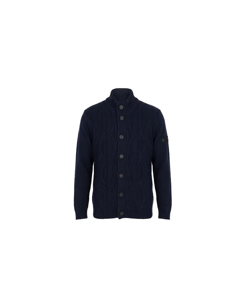 Peuterey STRICKWAREN - Strickjackenauf YOOX.COM Marineblau