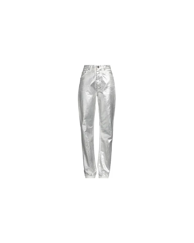 ROTATE Birger Christensen HOSEN & RÖCKE - Jeanshosenauf YOOX.COM Silber