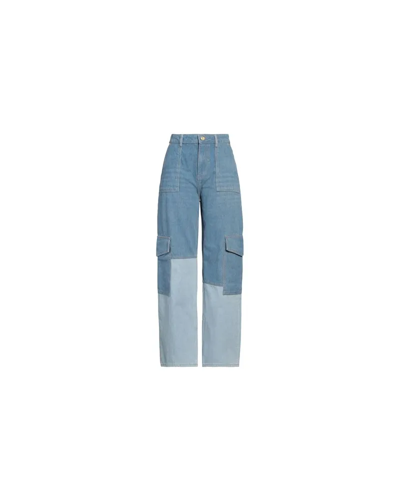 Ganni HOSEN & RÖCKE - Jeanshosenauf YOOX.COM Blau