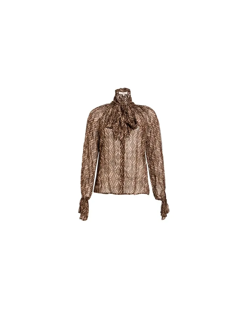 Camicettasnob TOPS - Hemdenauf YOOX.COM Schokobraun