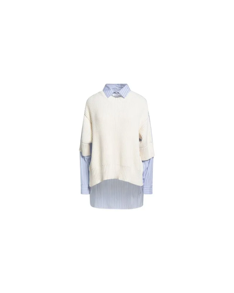 Fabiana Filippi STRICKWAREN - Pulloverauf YOOX.COM Elfenbein