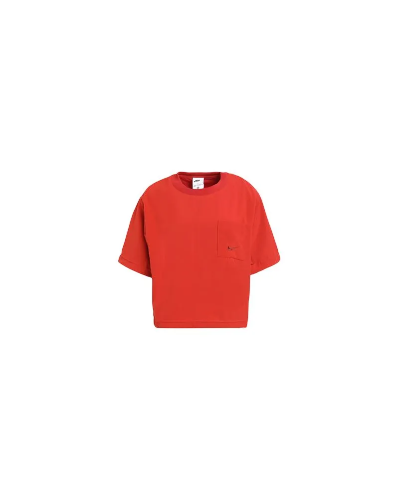 Nike Sportswear Everyday Modern Women Woven Boxy Top  - TOPS - T-shirtsauf YOOX.COM Rostrot