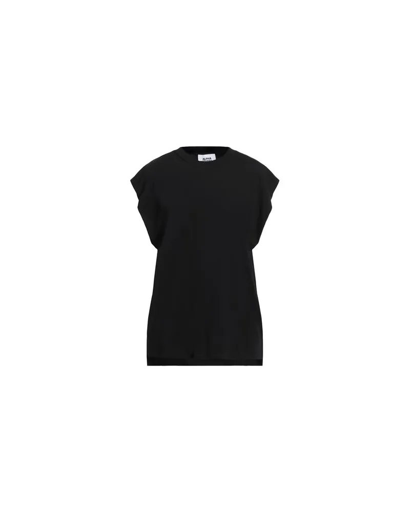 Alpha Studio TOPS - T-shirtsauf YOOX.COM Schwarz