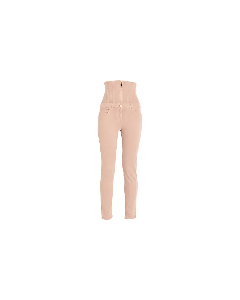 Elisabetta Franchi HOSEN & RÖCKE - Jeanshosenauf YOOX.COM Hellrosa