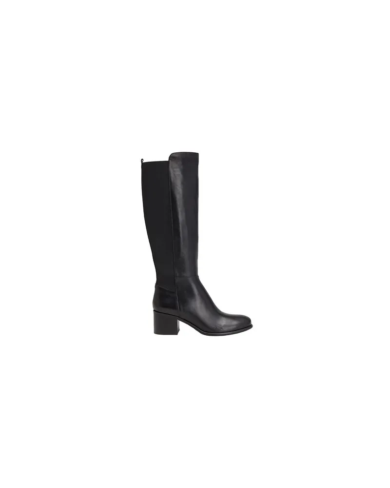 Leonardo Principi LEATHER STRETCH TALL BOOTS - SCHUHE - Stiefelauf YOOX.COM Schwarz