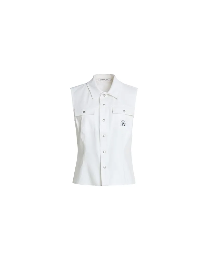 Calvin Klein TOPS - Hemdenauf YOOX.COM Weiß