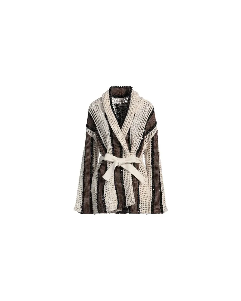 Brunello Cucinelli STRICKWAREN - Strickjackenauf YOOX.COM Beige