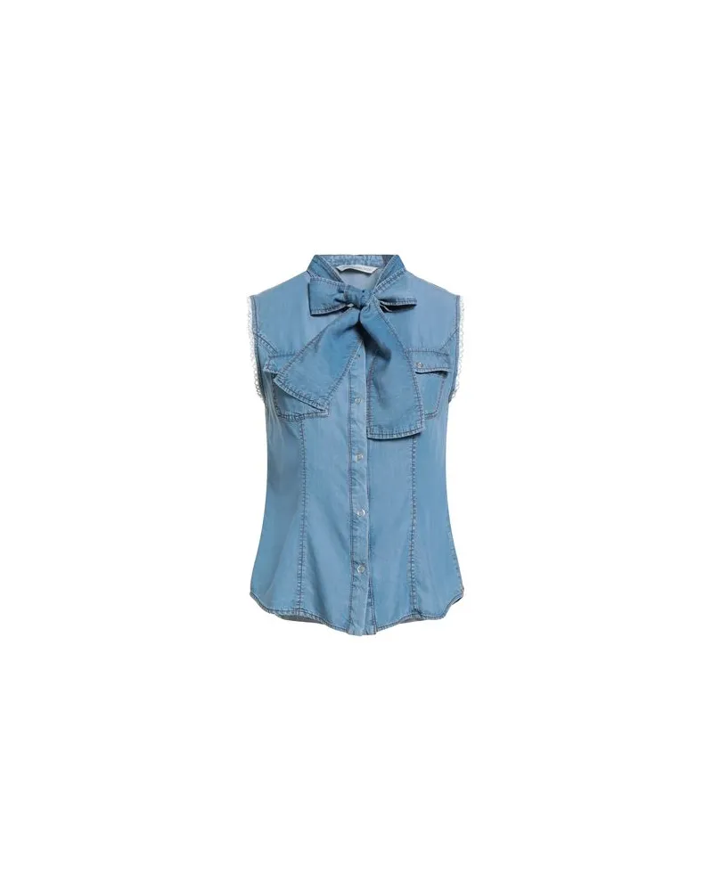 Pennyblack TOPS - Jeanshemdenauf YOOX.COM Blau