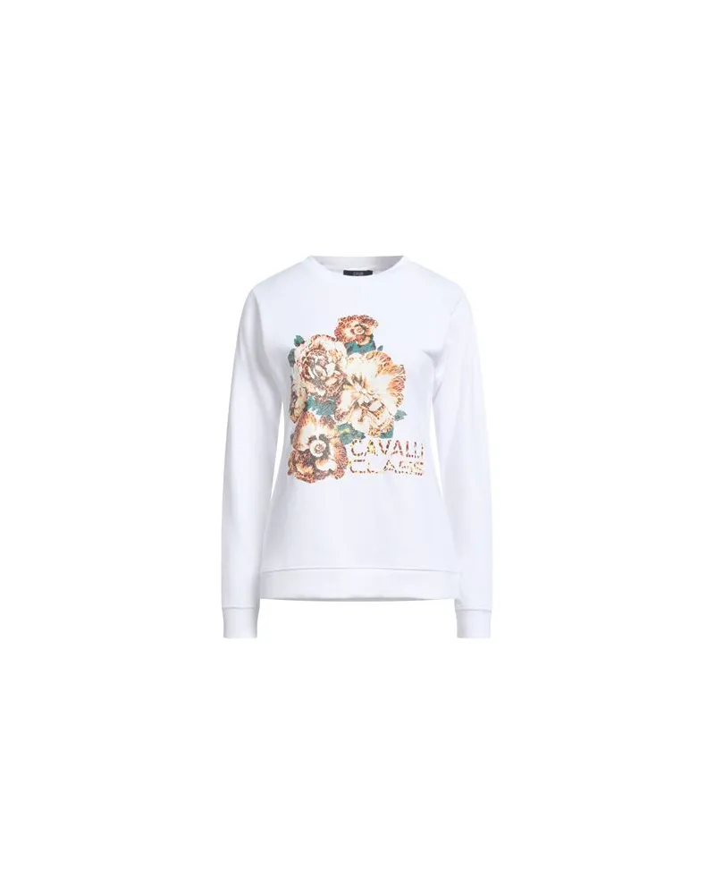 Roberto Cavalli TOPS - Sweatshirtsauf YOOX.COM Weiß