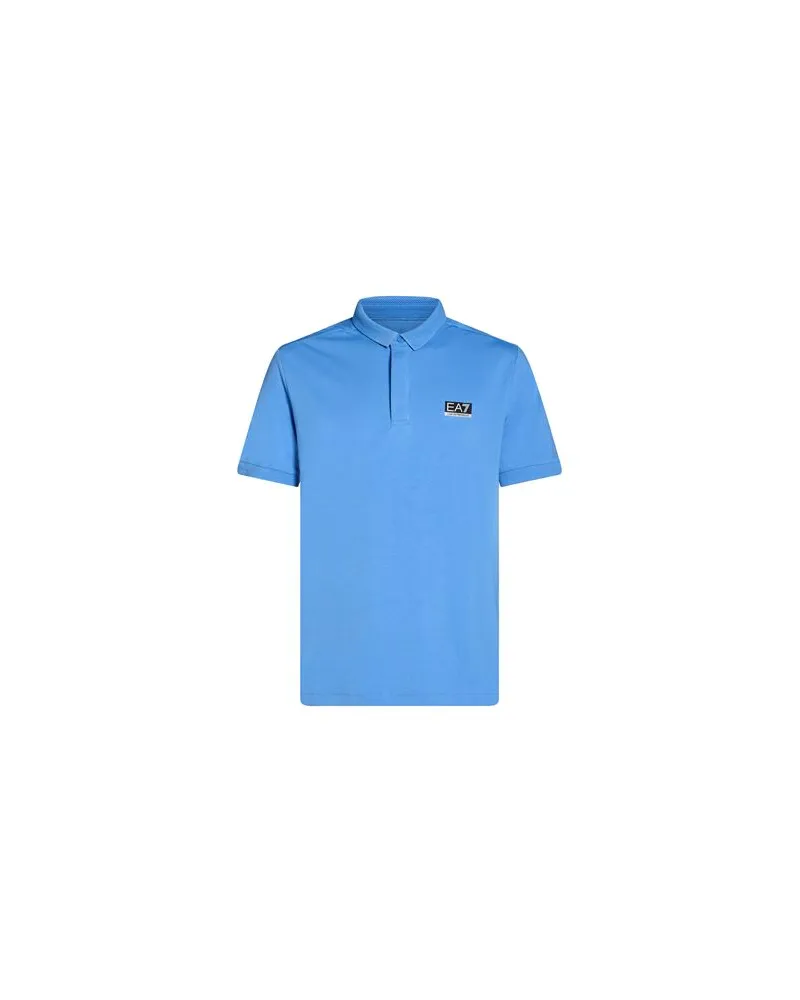 EA7 TOPS - Poloshirtsauf YOOX.COM Hellblau