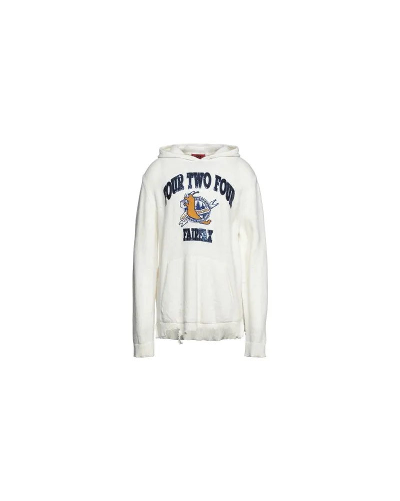 FourTwoFour on Fairfax STRICKWAREN - Pulloverauf YOOX.COM Weiß