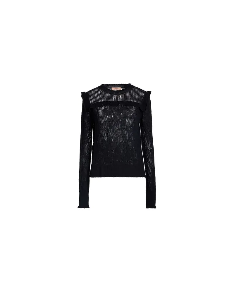 Twin-Set STRICKWAREN - Pulloverauf YOOX.COM Schwarz