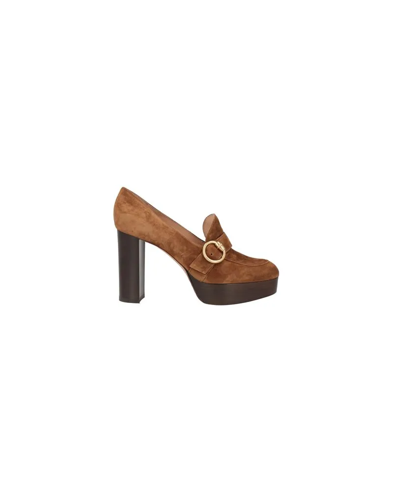 Gianvito Rossi SCHUHE - Mokassinsauf YOOX.COM Kamel