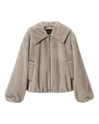 Twin-Set Shearling- & Kunstfell Grau