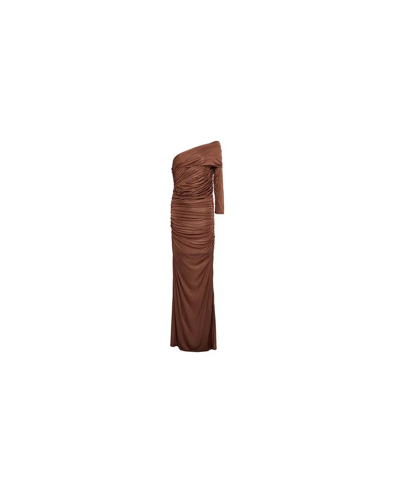 ATLEIN KLEIDER - Maxi-Kleiderauf YOOX.COM Braun