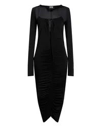 Versace Jeans Midi-Kleid Schwarz